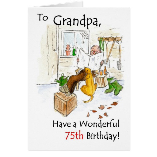 Best ideas about 75Th Birthday Gift Ideas For Grandpa
. Save or Pin 75th Birthday Card for a Grandfather Now.