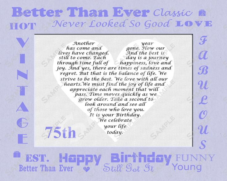 Best ideas about 75th Birthday Quotes
. Save or Pin Happy Birthday Poems For Daughter Now.