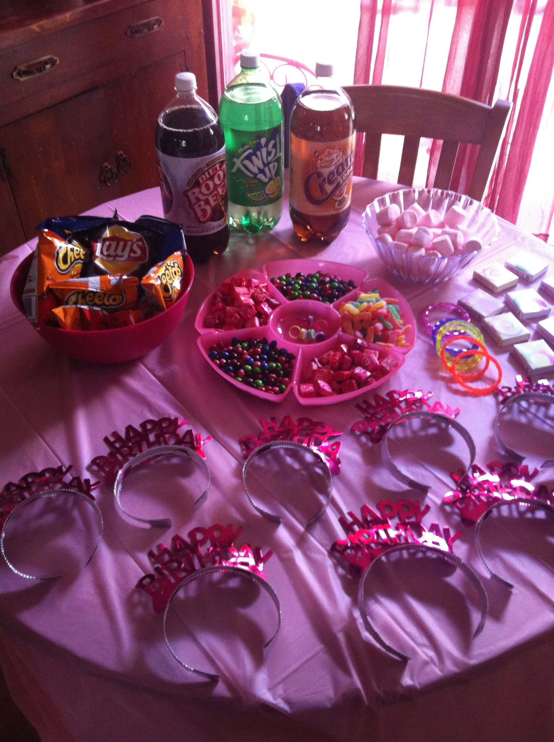 Best ideas about 8 Year Old Birthday Party Ideas
. Save or Pin Girls 8 year old slumber party treats Food Now.