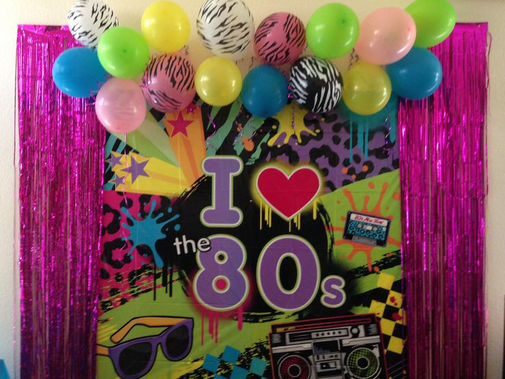 Best ideas about 80 Birthday Decorations
. Save or Pin My 80 s party decorations photo booth wall Now.