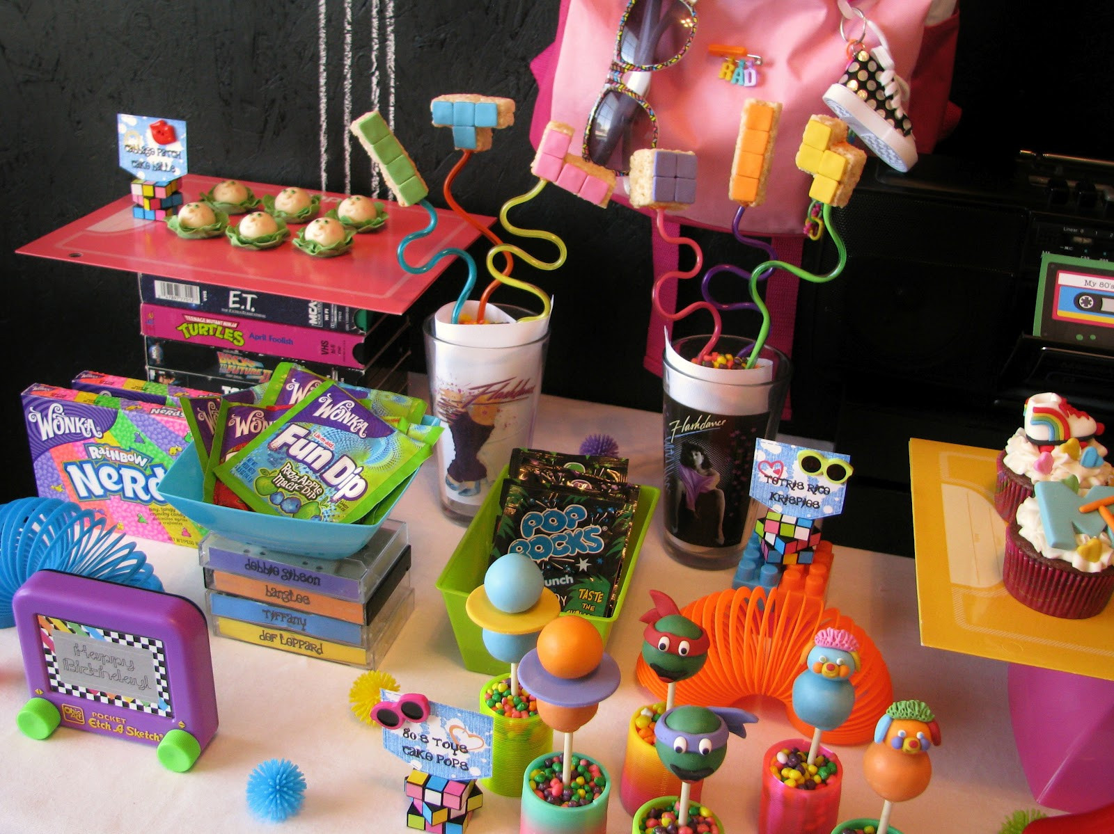 Best ideas about 80 Birthday Decorations
. Save or Pin Growing up 80’s Totally Awesome Party — Lynlees Now.