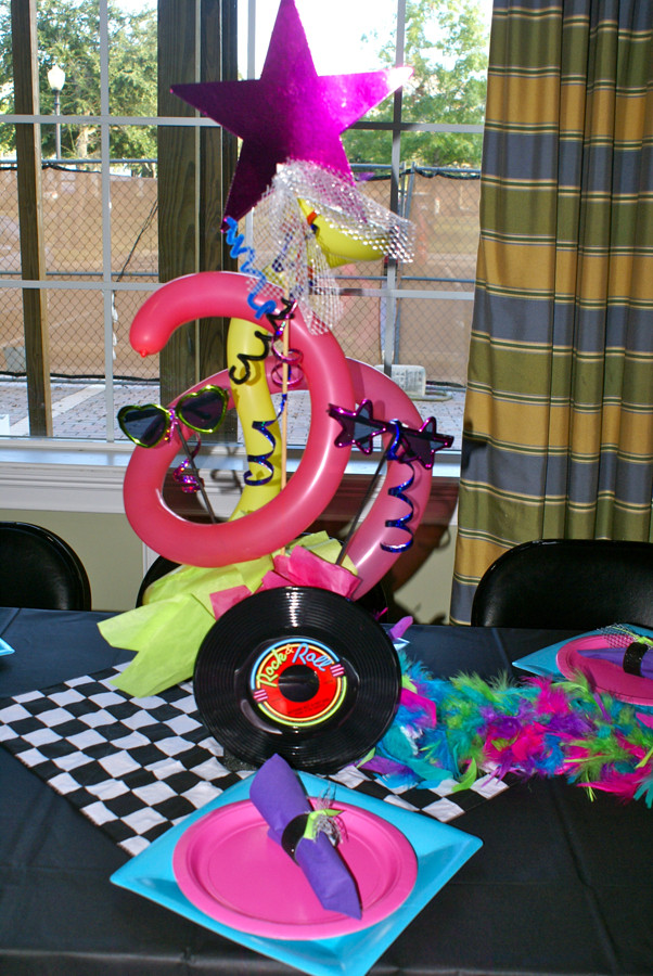 Best ideas about 80 Birthday Decorations
. Save or Pin eighties centerpieces Now.