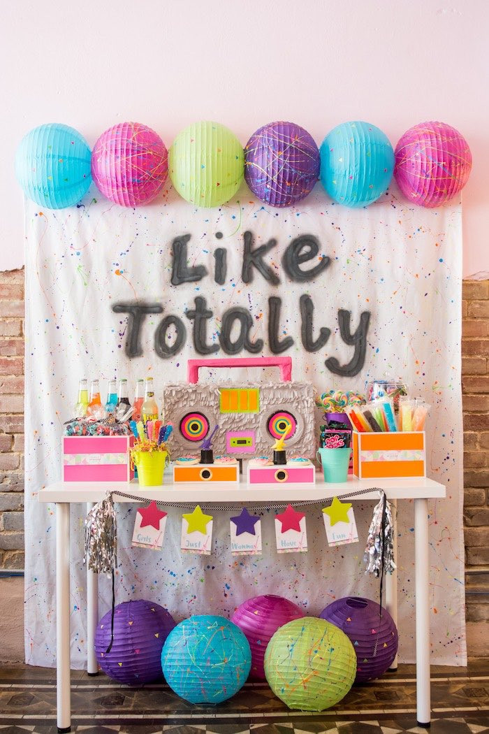 Best ideas about 80s Birthday Party
. Save or Pin Kara s Party Ideas "Girls Just Wanna Have Fun" 80 s Rock Now.