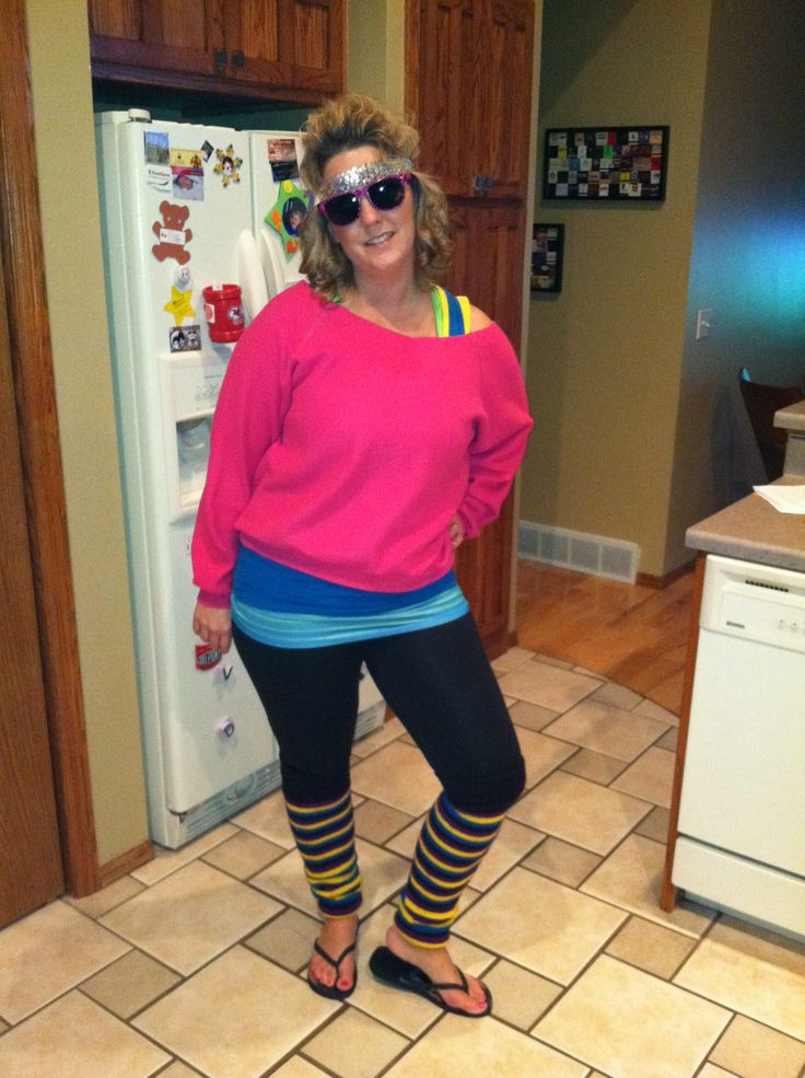 Best ideas about 80S Costume DIY
. Save or Pin Halloween homemade easy 80 s costume all from thrift store Now.