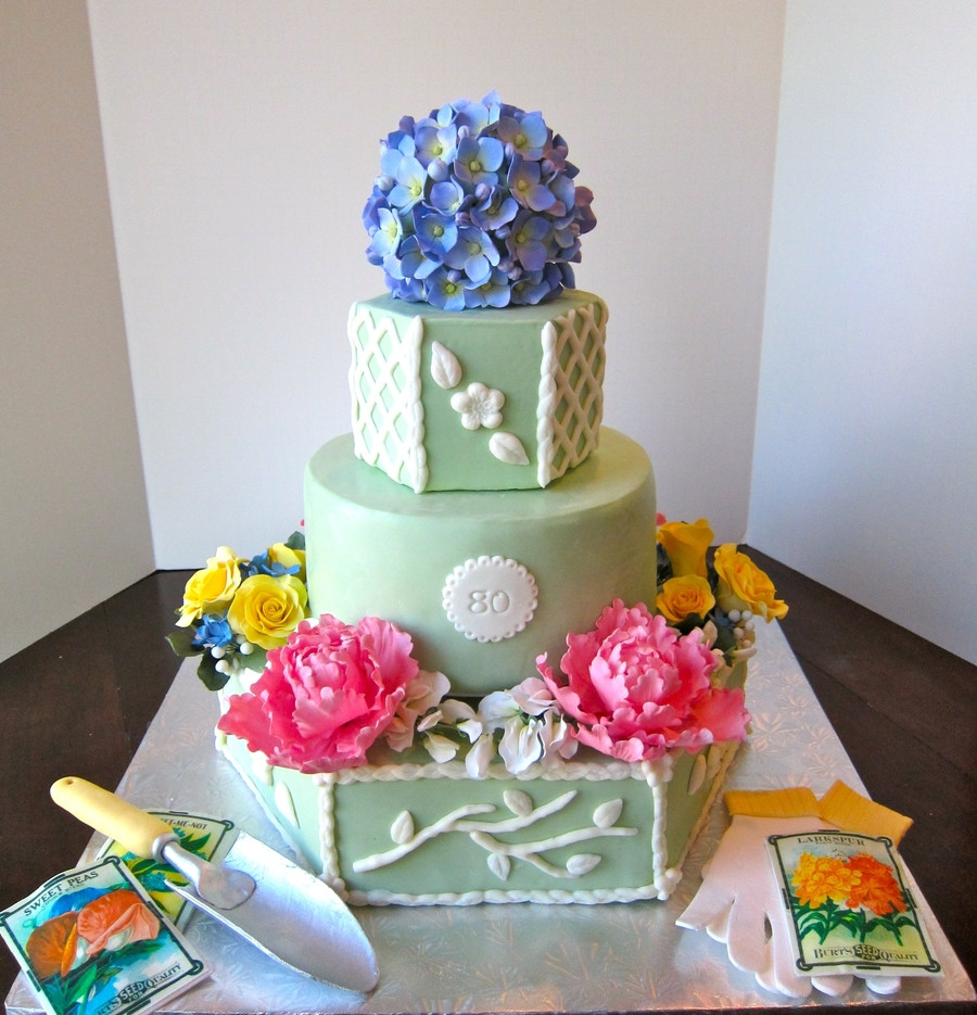 Best ideas about 80th Birthday Cake
. Save or Pin Gardening Themed 80Th Birthday Cake CakeCentral Now.