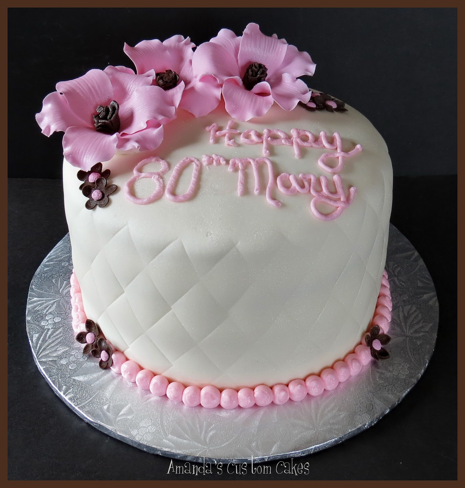 Best ideas about 80th Birthday Cake
. Save or Pin Amanda s Custom Cakes 80th Birthday Celebration Now.