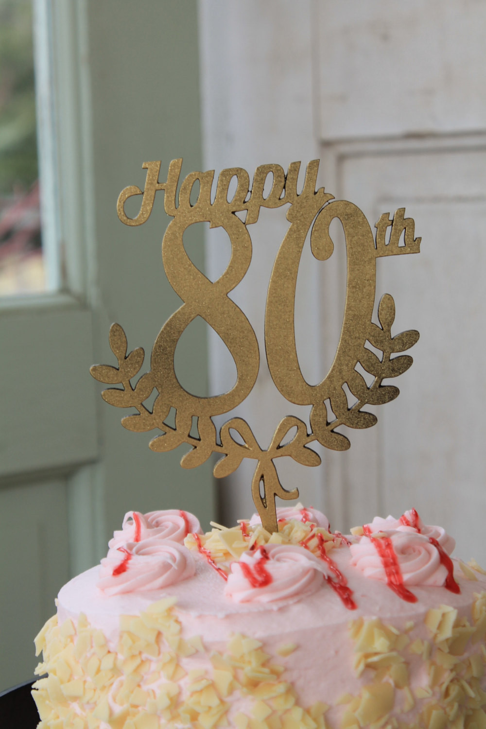 Best ideas about 80th Birthday Cake Toppers
. Save or Pin Happy 80th Birthday Birthday Cake Topper Wooden Cake Topper Now.