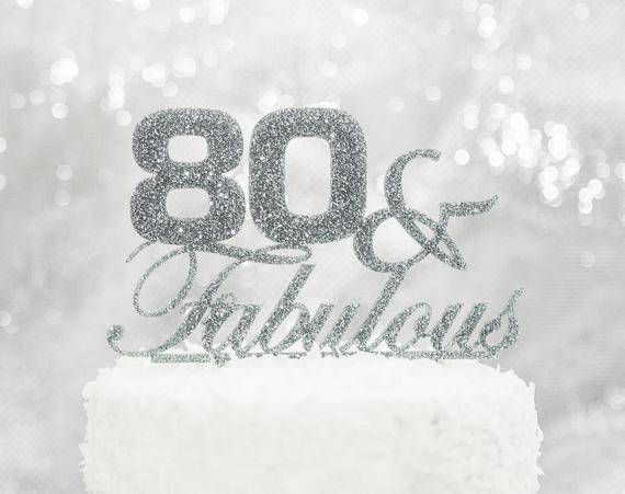 Best ideas about 80th Birthday Cake Toppers
. Save or Pin Items similar to 80th Birthday Glitter Cake Topper for Now.