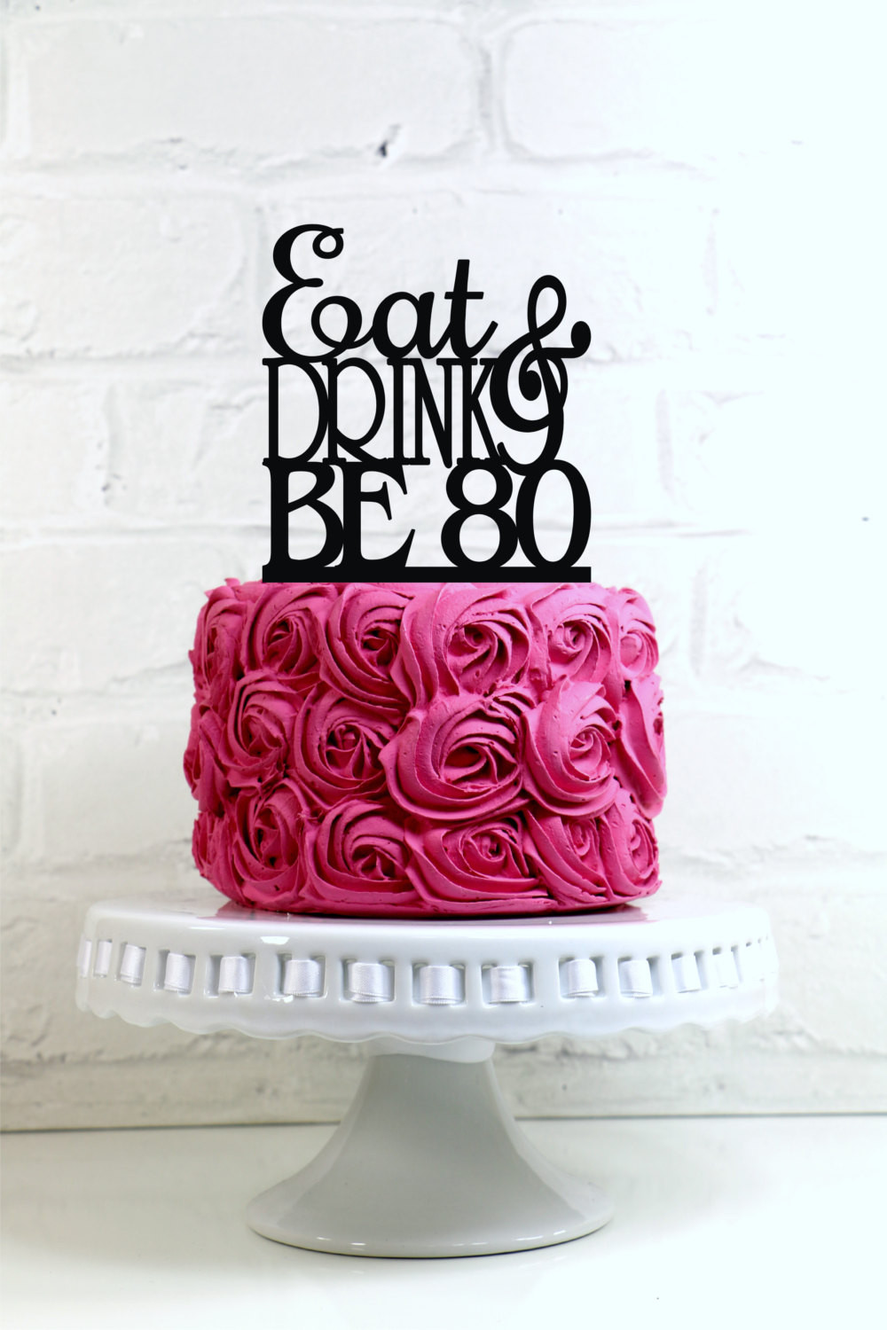 Best ideas about 80th Birthday Cake Toppers
. Save or Pin Eat Drink and Be 80 80th Birthday Cake Topper or Sign Now.