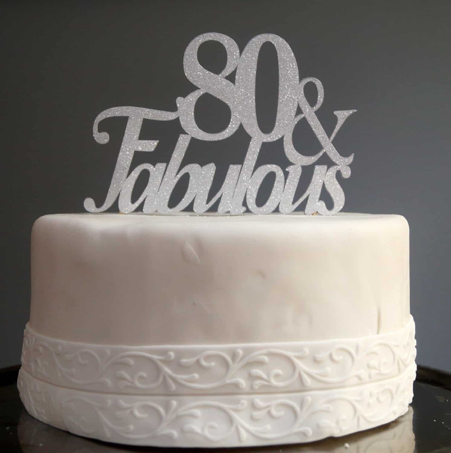 Best ideas about 80th Birthday Cake Toppers
. Save or Pin 80th Birthday Cakes 80th Birthday Ideas Now.