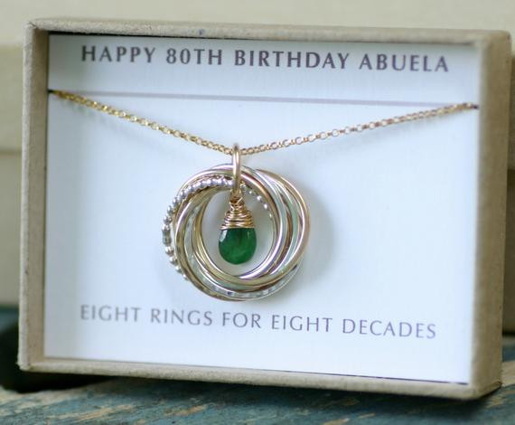 Best ideas about 80Th Birthday Gift Ideas For Her
. Save or Pin 80th birthday t May birthstone necklace for by Now.