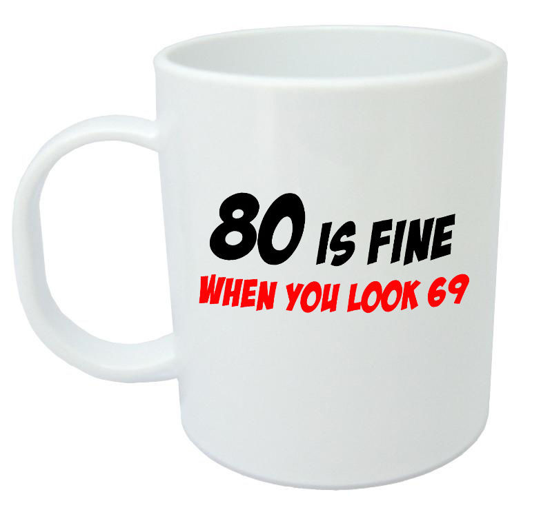 Best ideas about 80Th Birthday Gift Ideas For Men
. Save or Pin 80 Is Fine Mug Funny 80th Birthday Gifts Presents for Now.
