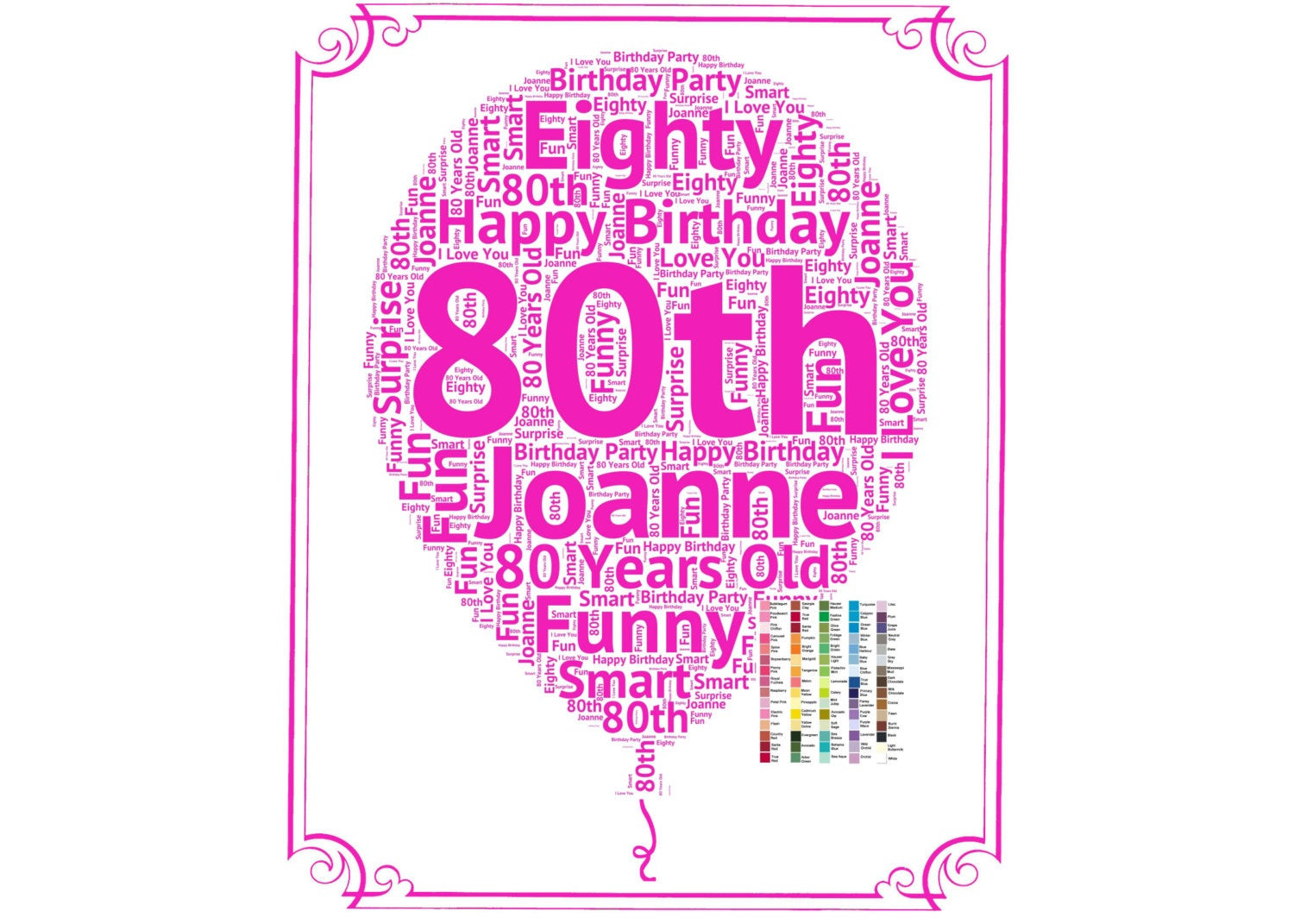 Best ideas about 80th Birthday Gifts
. Save or Pin Personalized 80th Birthday Gift Balloon 80th Birthday by Now.