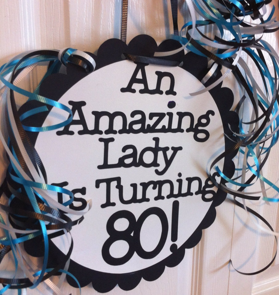 Best ideas about 80th Birthday Ideas
. Save or Pin 80th Birthday Decorations Giant Personalized Party Signs Now.