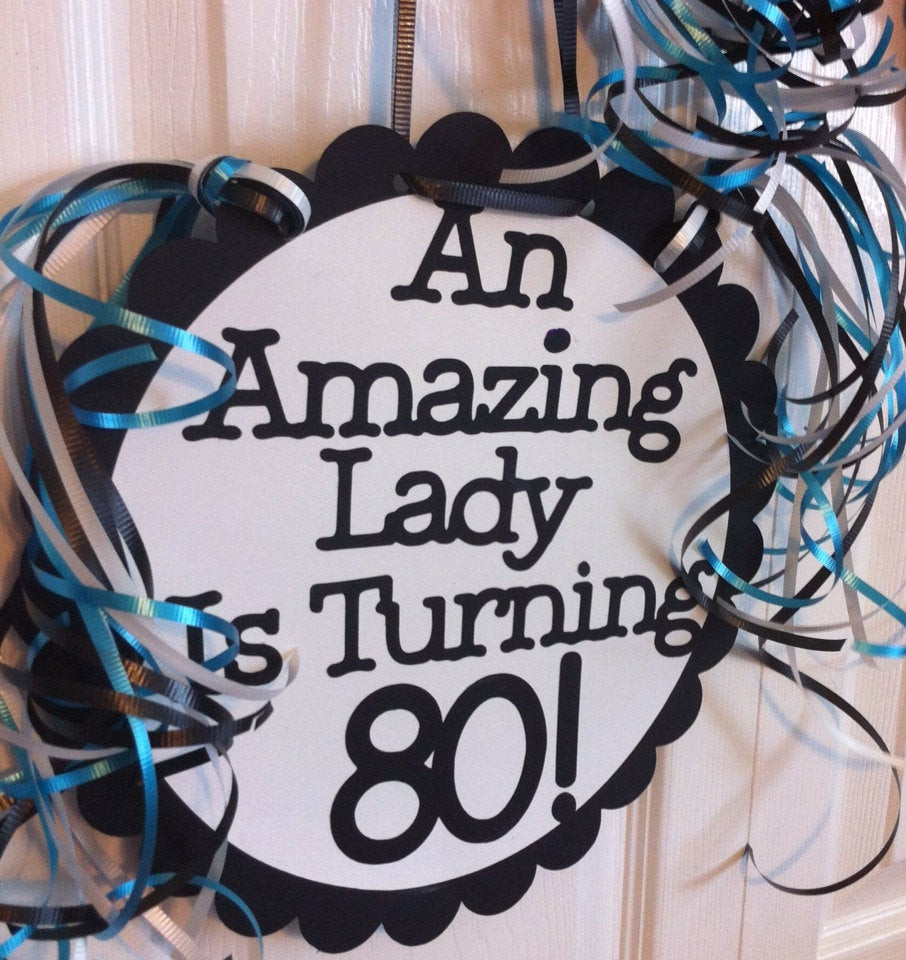 Best ideas about 80th Birthday Party
. Save or Pin 80th Birthday Decorations Giant Personalized Party Signs Now.