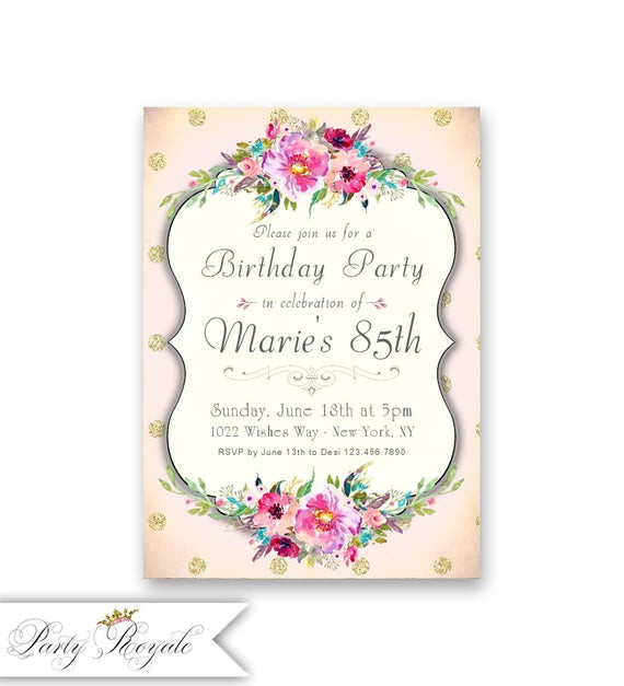 Best ideas about 85th Birthday Invitations
. Save or Pin Women s 85th Birthday Invitations Milestone Birthdays of Now.