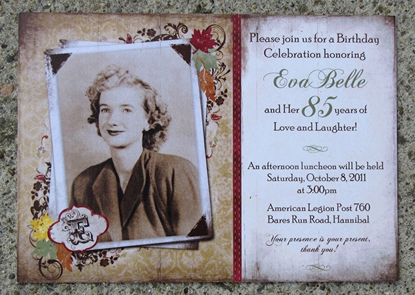 Best ideas about 85th Birthday Invitations
. Save or Pin 85th Birthday Invitation on Behance Now.