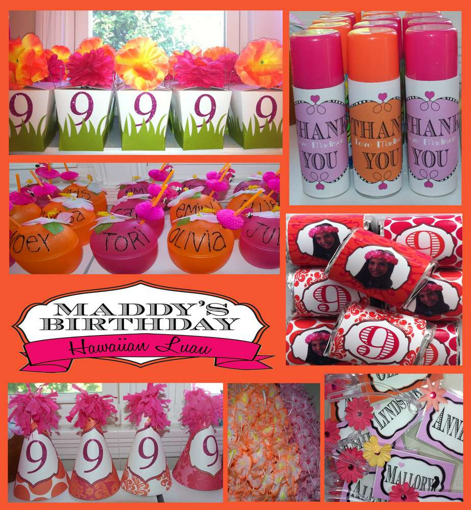 Best ideas about 9 Year Old Birthday Party Ideas
. Save or Pin hawaiian party Birthday Party Ideas Now.