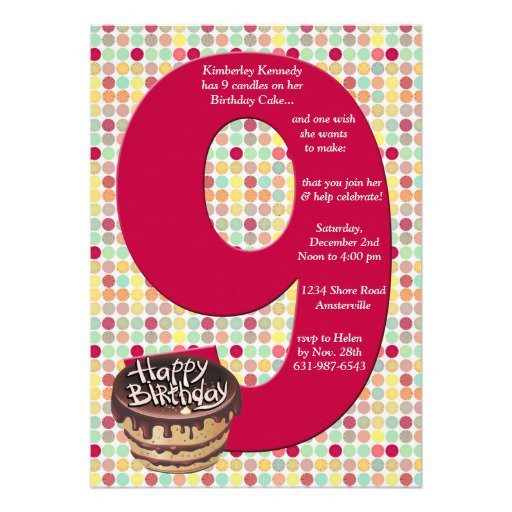 Best ideas about 9 Year Old Girl Birthday Ideas
. Save or Pin 9 Year Old Girl Birthday Party Invitations Now.