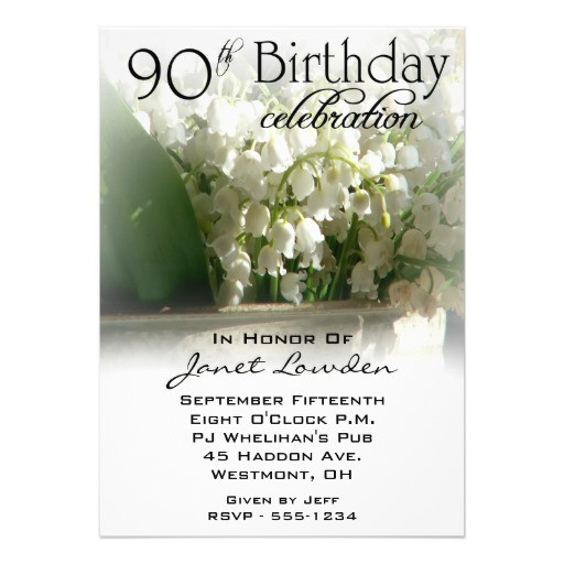 Best ideas about 90 Birthday Invitations
. Save or Pin 90th Birthday Party Invitations 5" X 7" Invitation Card Now.