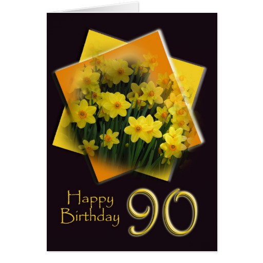 Best ideas about 90th Birthday Card
. Save or Pin Happy 90th Birthday Greeting Card Now.