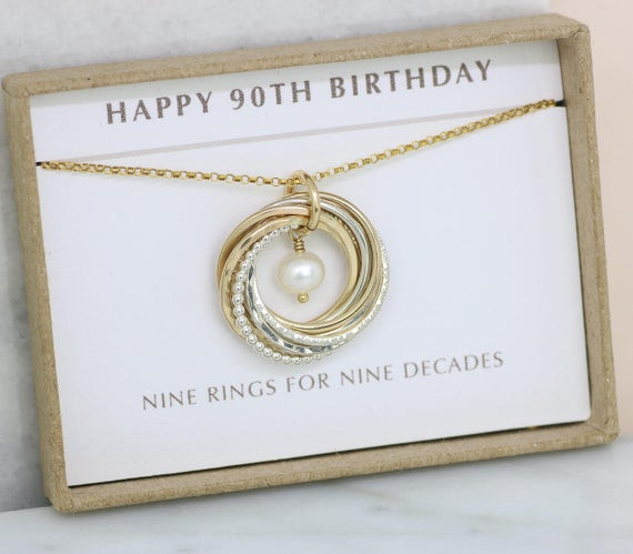 Best ideas about 90th Birthday Gifts
. Save or Pin 90th birthday t for grandmother necklace t for mom Now.