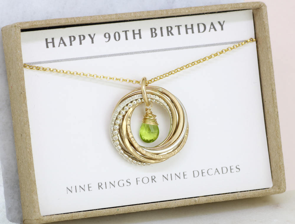 Best ideas about 90th Birthday Gifts
. Save or Pin 90th birthday t August birthstone jewelry for mom 90th Now.