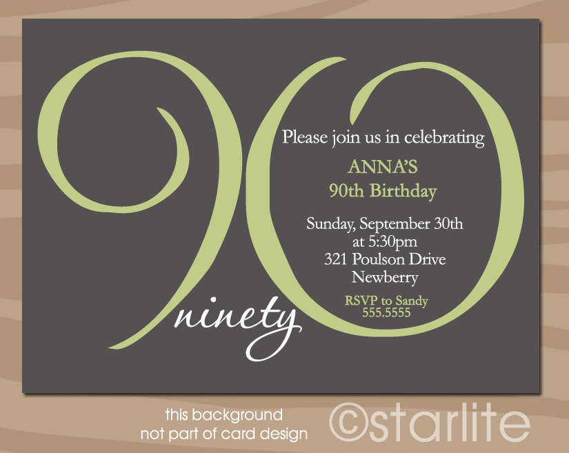 Best ideas about 90th Birthday Invitations
. Save or Pin 90th Birthday Invitation Wording 365greetings Now.