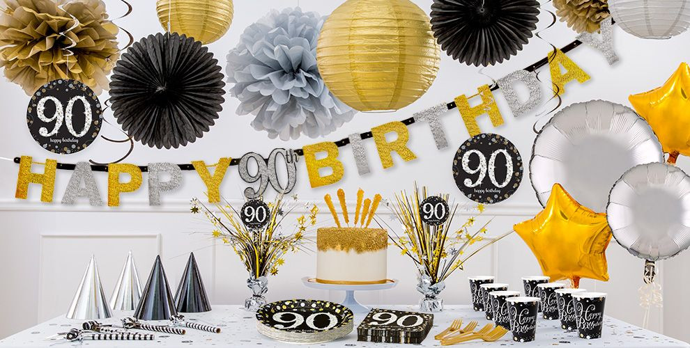 Best ideas about 90th Birthday Party Ideas Decorations
. Save or Pin Sparkling Celebration 90th Birthday Party Supplies Party Now.