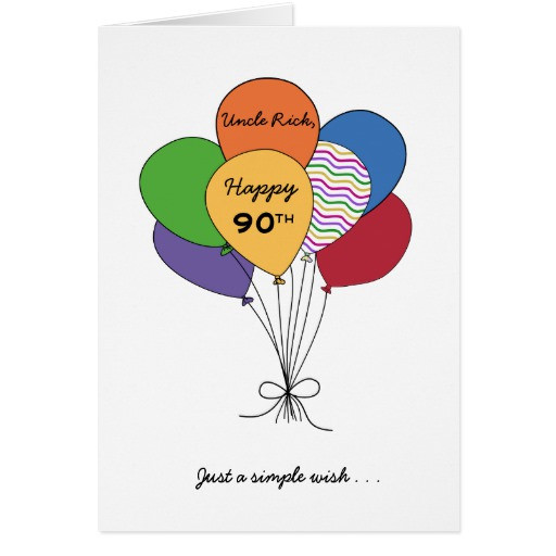 Best ideas about 90th Birthday Wishes
. Save or Pin Personalize With Name Happy 90th Birthday Wish Card Now.
