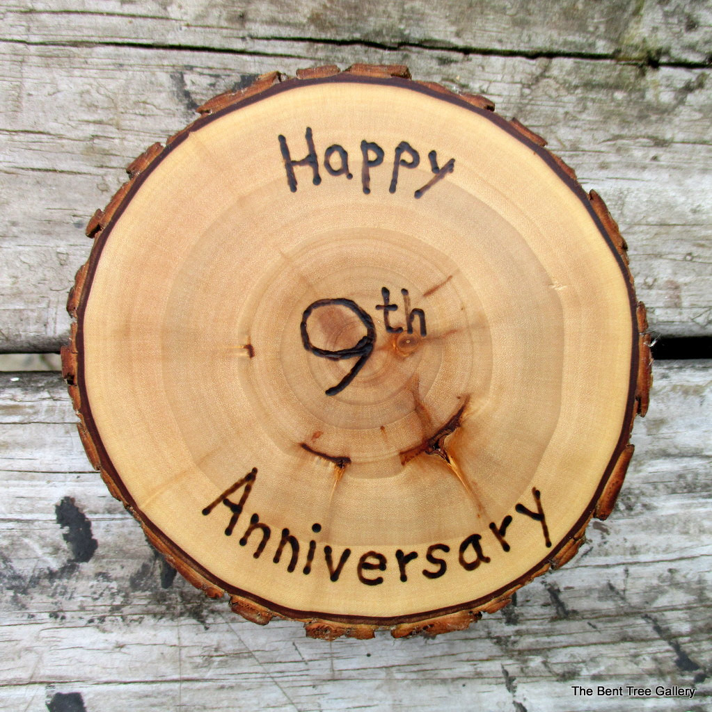 Best ideas about 9Th Anniversary Gift Ideas
. Save or Pin 9th Anniversary Gift Willow Medallion with Wood Burned Now.