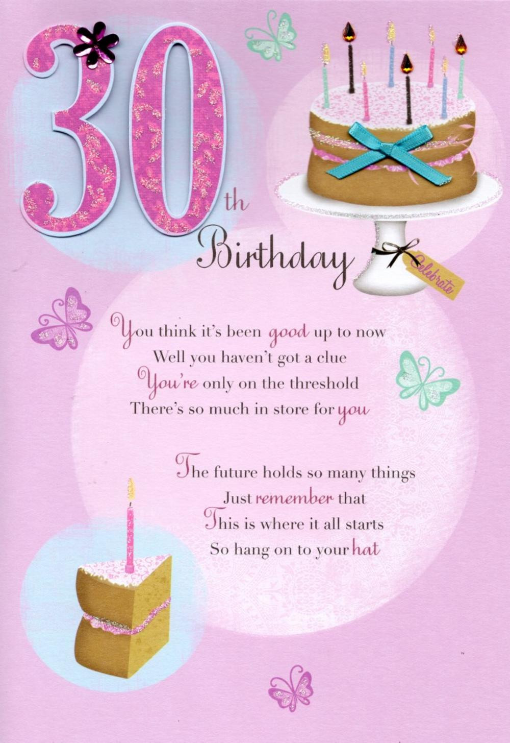 Best ideas about A Birthday Card
. Save or Pin 30th Happy Birthday Greeting Card Cards Now.