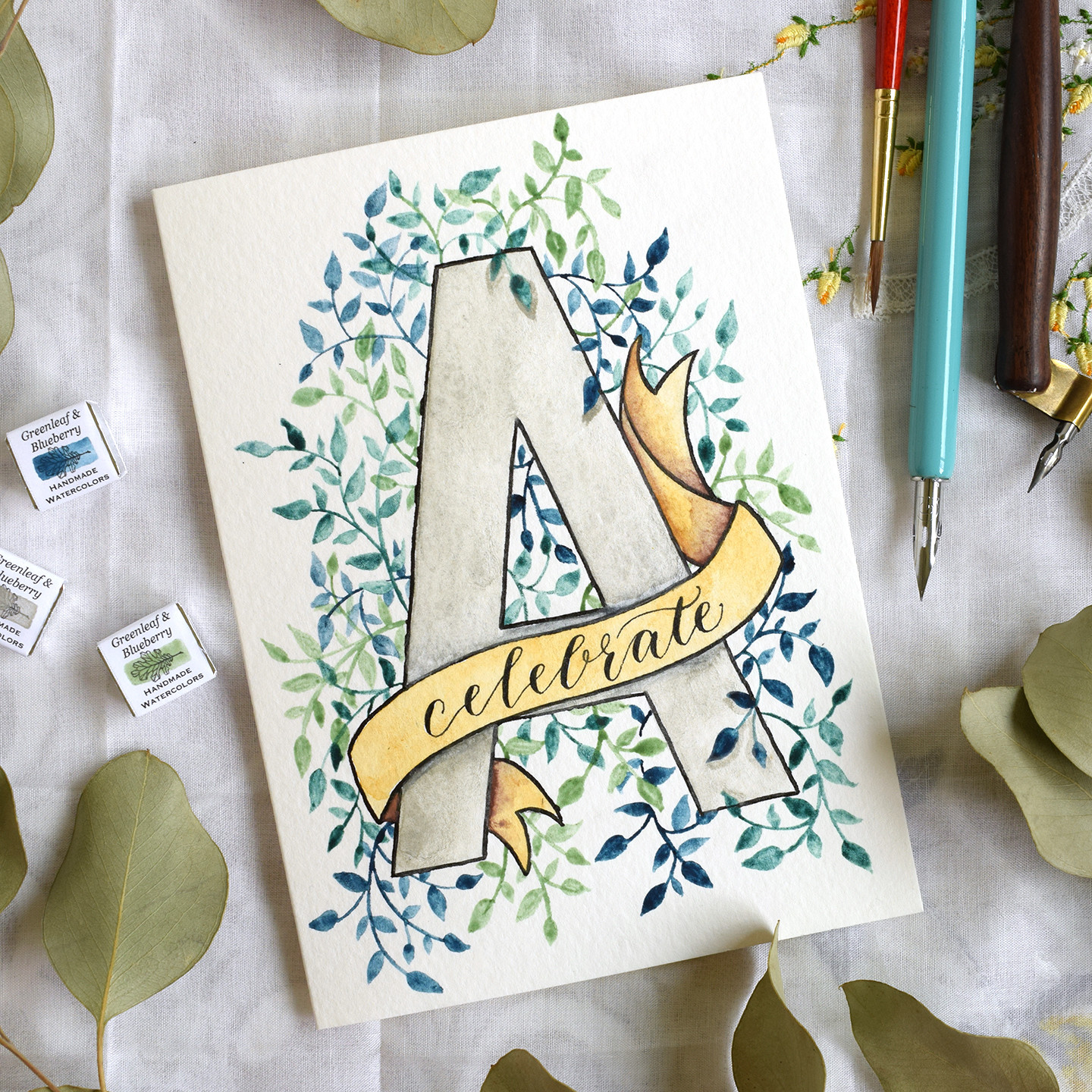 Best ideas about A Birthday Card
. Save or Pin Watercolor Initial DIY Birthday Card Tutorial Now.