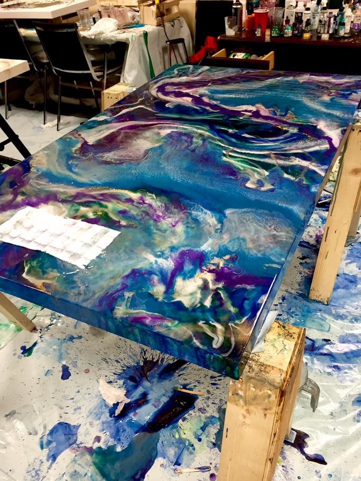 Best ideas about Acrylic Table Top DIY
. Save or Pin Mesmerizing Acrylic and Resin Swirl Table Brings the Now.