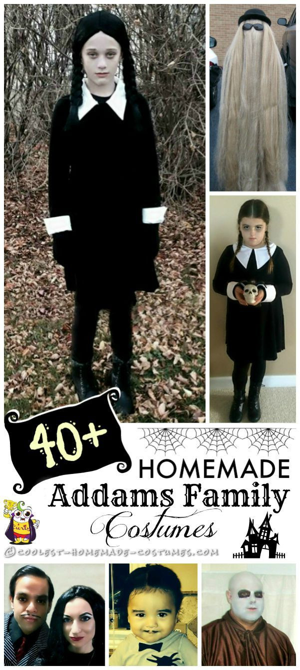 Best ideas about Addams Family Costumes DIY
. Save or Pin 40 Awesome Homemade Addams Family Costumes Now.