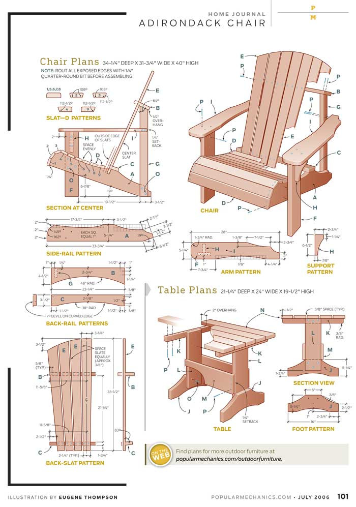 Best ideas about Adirondack Chairs DIY Plans
. Save or Pin Adirondack Chair Plan Popular Mechanics DIY Blueprint Now.