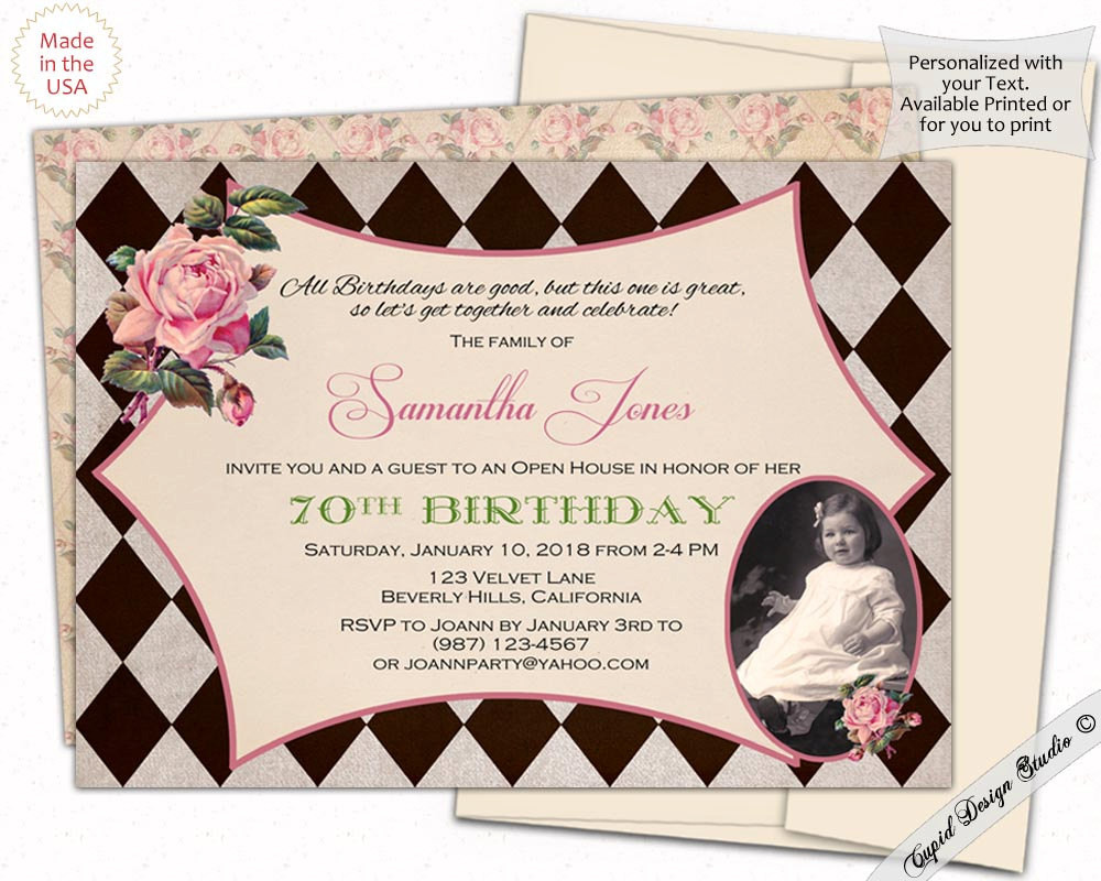 Best ideas about Adult Birthday Invitations
. Save or Pin adult birthday invitation 80th birthday party Now.