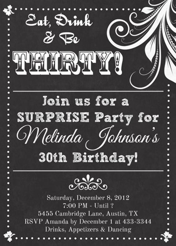 Best ideas about Adult Birthday Invitations
. Save or Pin Chalkboard Look Adult Birthday Party Invitation Now.