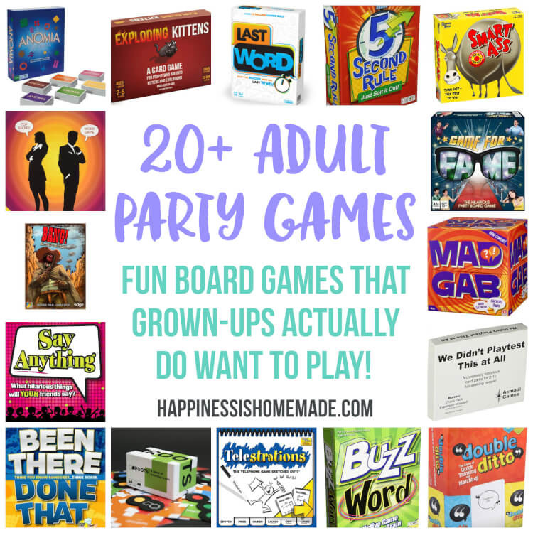 Best ideas about Adult Birthday Party Games
. Save or Pin Fun Party Games for Adults Board Games Happiness is Now.