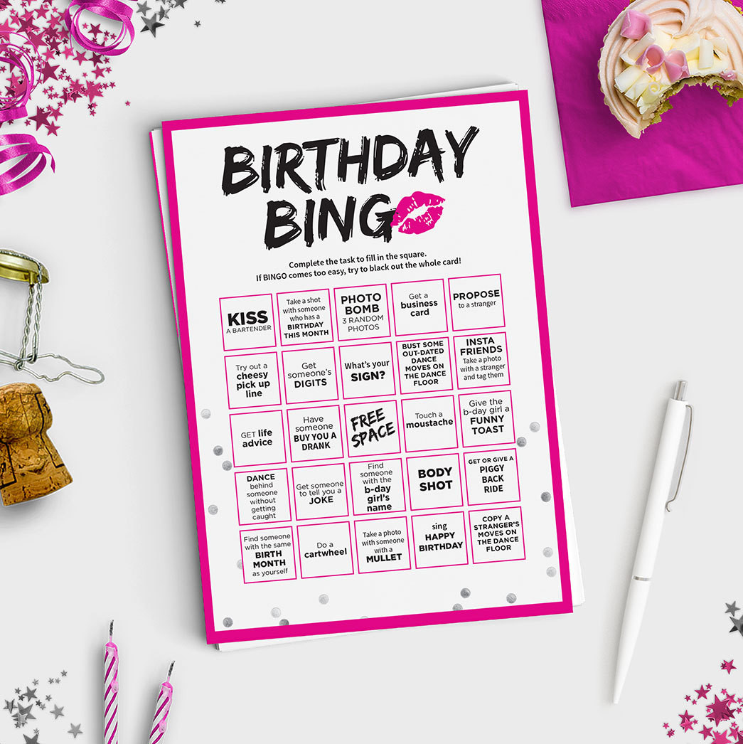 Best ideas about Adult Birthday Party Games
. Save or Pin Fun Adult Birthday Game Birthday Bingo Scavenger Hunt Now.