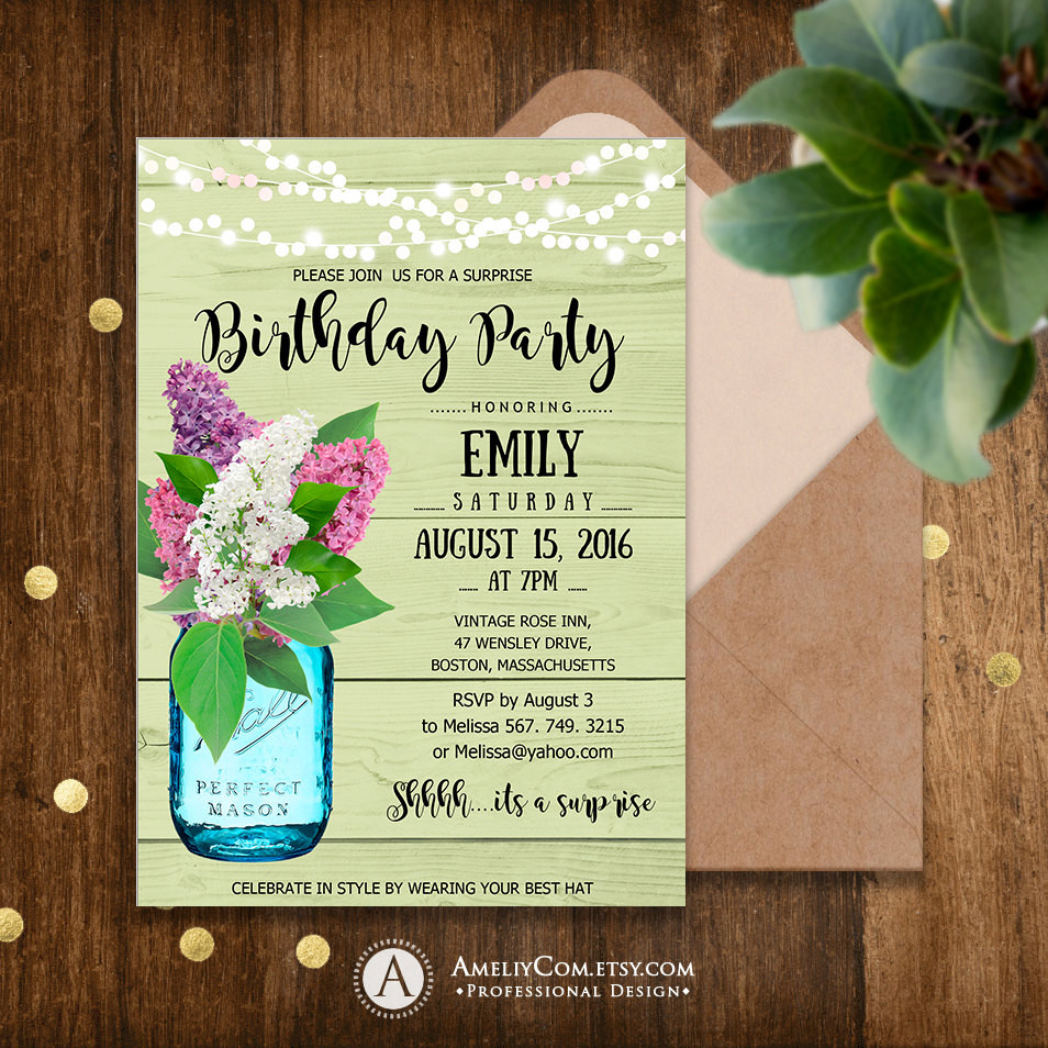 Best ideas about Adult Birthday Party Invitations
. Save or Pin Adult Birthday Invitations Printable Garden Birthday Party Now.