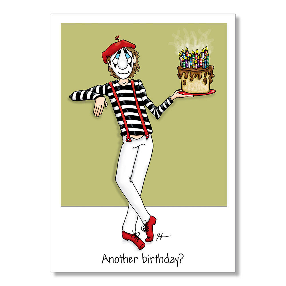 Best ideas about Adult Birthday Wishes
. Save or Pin Funny Birthday Card Mime Birthday Card Adult Birthday Card Now.