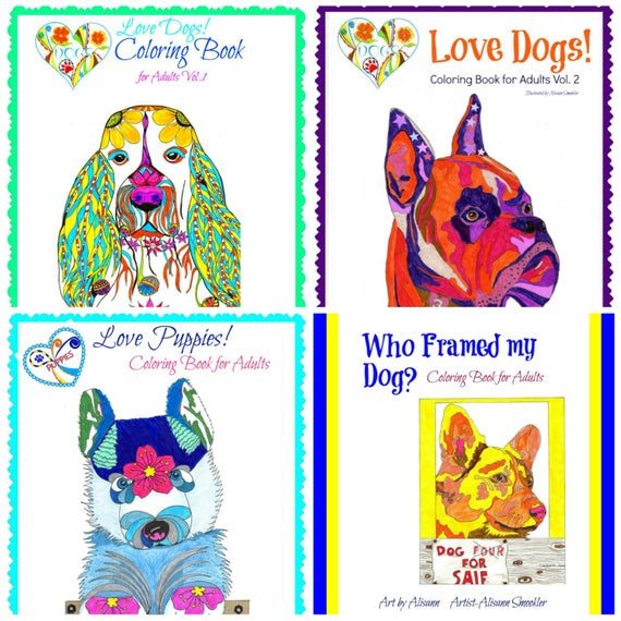 Best ideas about Adult Coloring Books For Sale
. Save or Pin Book Sale Dog Coloring Books for Adults MAY by AbeesArtStudio Now.