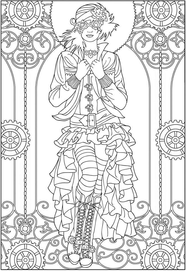 Best ideas about Adult Coloring Books For Sale
. Save or Pin Adult Coloring Pages "Creative Haven Steampunk Fashions Now.