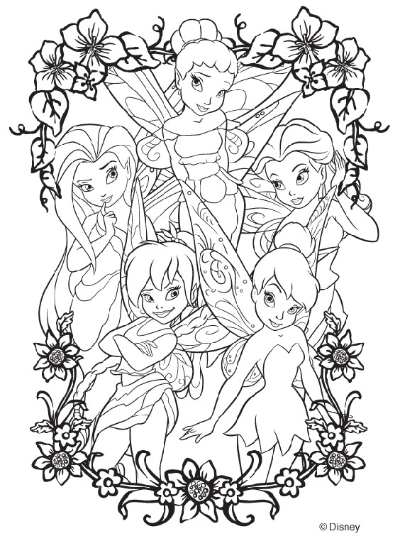 Best ideas about Adult Disney Coloring Books
. Save or Pin Disney Fairies Coloring Page Now.
