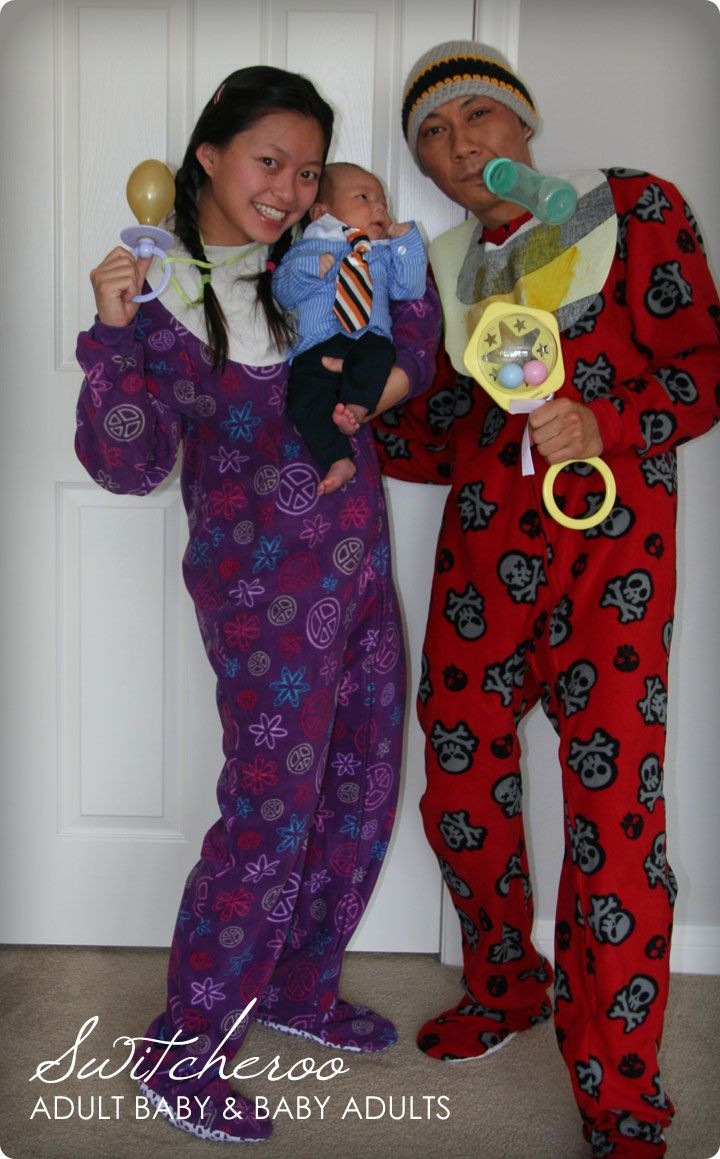 Best ideas about Adult DIY Costumes
. Save or Pin Halloween 2010 DIY Tutorials Adult and Baby Switcheroo Now.
