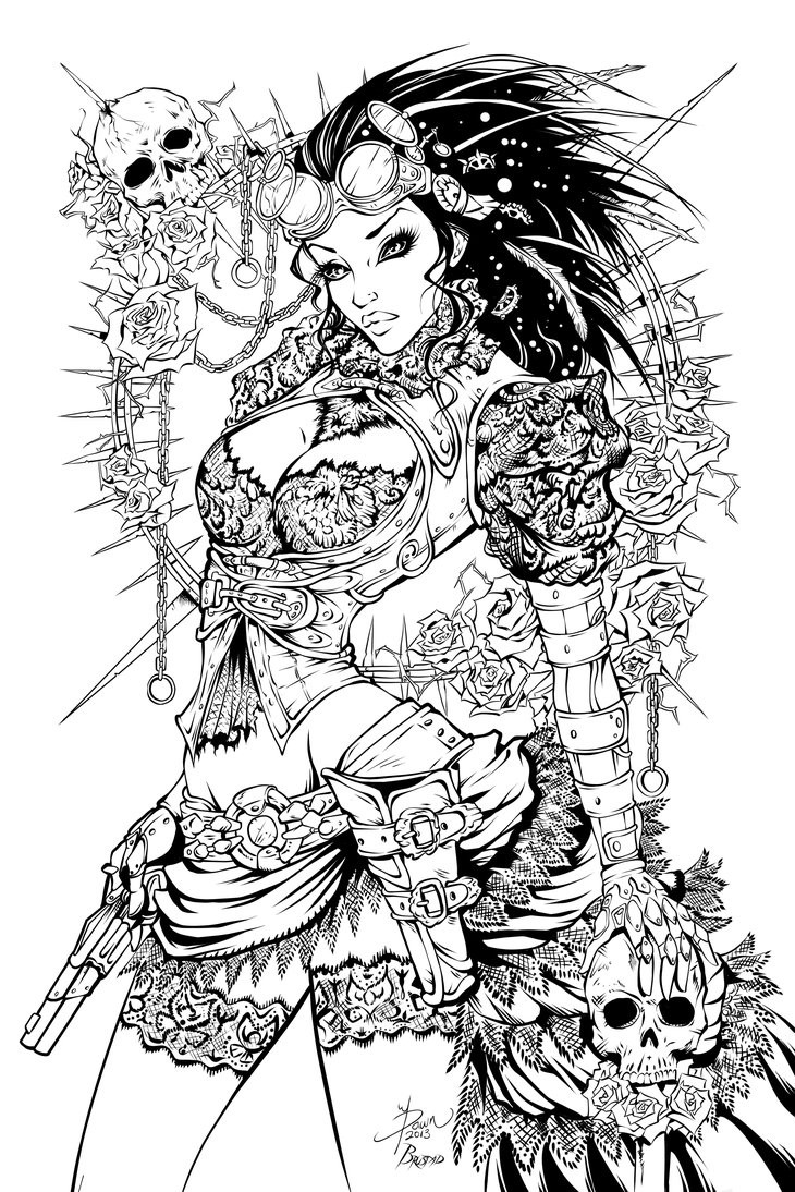 Best ideas about Adult Porn Coloring Books
. Save or Pin Lady Mechanika Inks by Fendiin on DeviantArt Now.