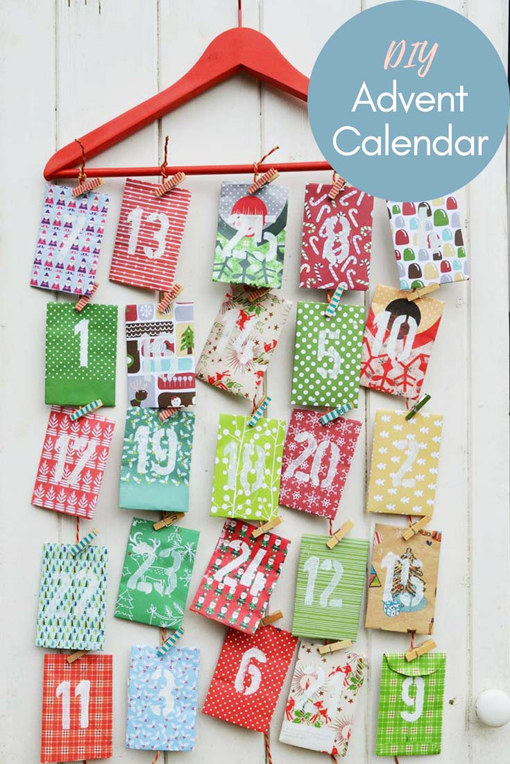 Best ideas about Advent Calendar DIY
. Save or Pin Homemade Paper Envelope Advent Calendar Pillar Box Blue Now.