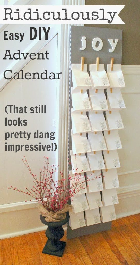 Best ideas about Advent Calendar DIY
. Save or Pin Ridiculously Easy DIY Advent Calendar Now.