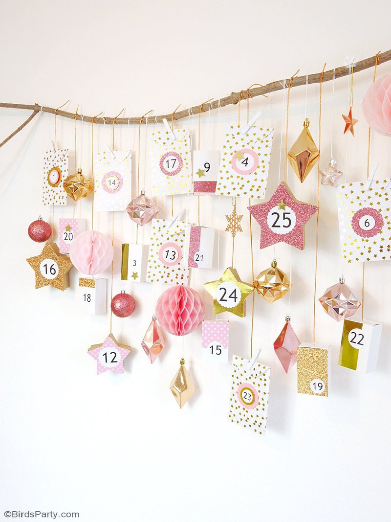 Best ideas about Advent Calendar DIY
. Save or Pin Pink & Copper DIY Advent Calendar Party Ideas Now.